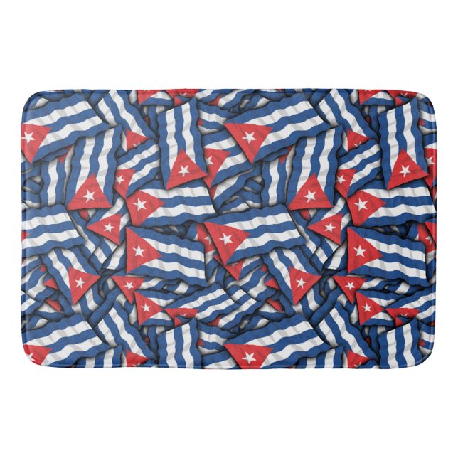 Tapis De Bain Motif du drapeau cubain (Devant)