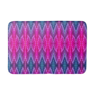 Tapis De Bain Motif du kaléidoscope rose et bleu