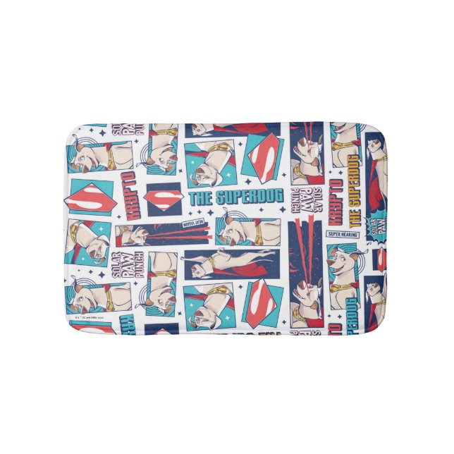 Tapis De Bain Motif du panneau de dessin Krypto (Devant)