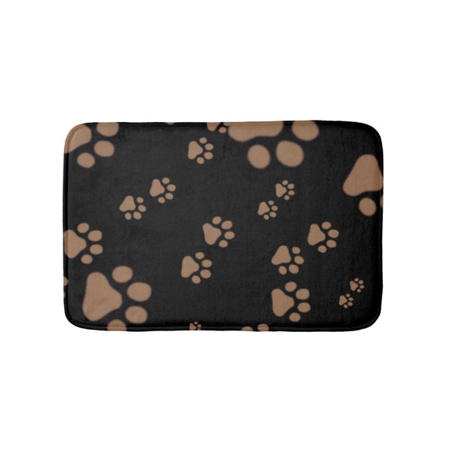 Tapis De Bain Motif Empreinte de patte adorable (Devant)