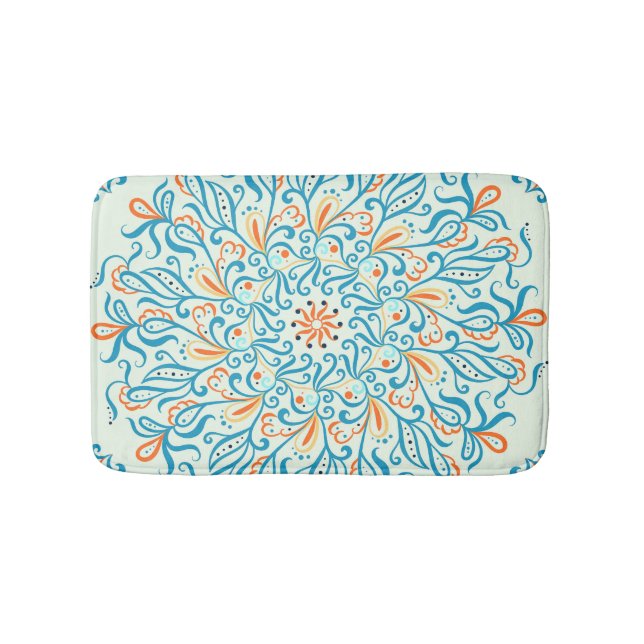 Tapis De Bain Motif en carreaux céramiques Abstraits (Devant)