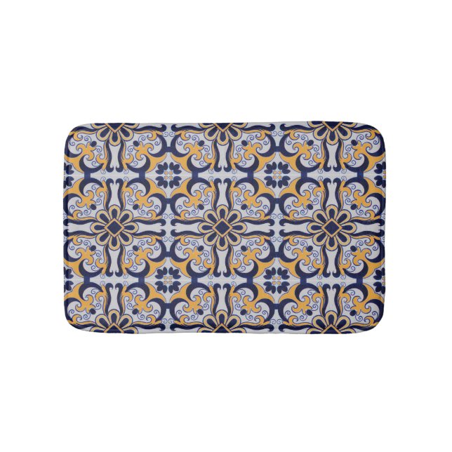 Tapis De Bain Motif en tuiles portugaises (Devant)