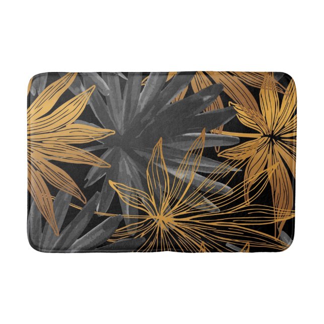 Tapis De Bain Motif esthétique Floral sans couture (Devant)