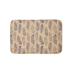 Tapis De Bain Motif ethnique d'ensemble de plume