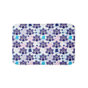 Tapis De Bain motif exotique de paon de l'Inde