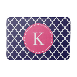 Tapis De Bain Motif fait sur commande de Quatrefoil de