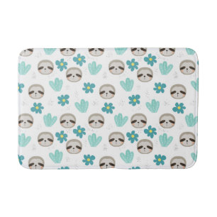 Tapis De Bain Motif floral de paresse douce