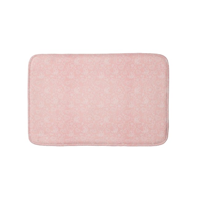 Tapis De Bain Motif floral décoratif (Devant)