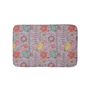 Tapis De Bain Motif floral élégant avec des fleurs