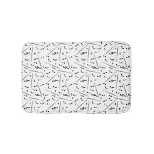 Tapis De Bain Motif Flute Music Note