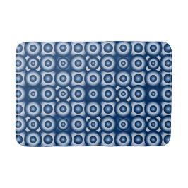Tapis De Bain Motif géométrique bleu moderne