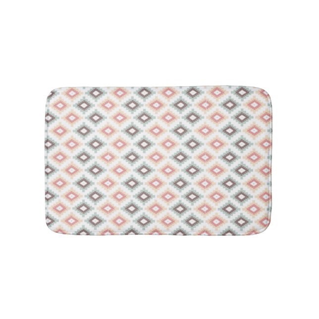 Tapis De Bain Motif géométrique dans le style aztèque (Devant)