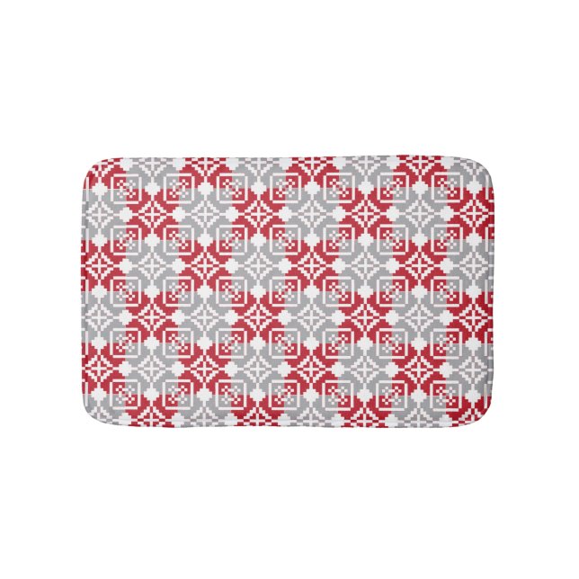 Tapis De Bain Motif géométrique du soleil du matin de Lettonie I (Devant)