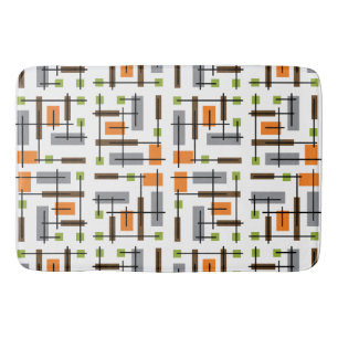 Tapis De Bain Motif géométrique moderne du milieu du siècle