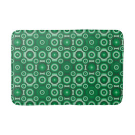 Tapis De Bain Motif géométrique vert moderne