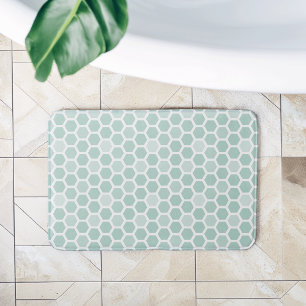 Tapis De Bain Motif Hexagon géométrique de mer