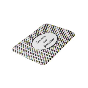 Tapis De Bain Motif Lunettes de soleil de chat rétro