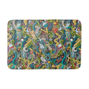 Tapis De Bain Motif Médicale d'icône d'art abstrait