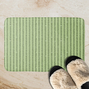 Tapis De Bain Motif Minimaliste Pailleté Pistache Douce