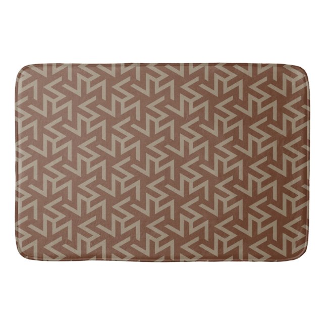 Tapis De Bain Motif moderne rétro Abstrait du milieu du siècle e (Devant)
