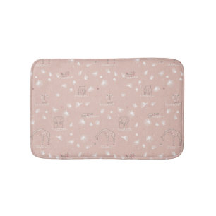 Tapis De Bain motif montrant les animaux mignons de jungle de