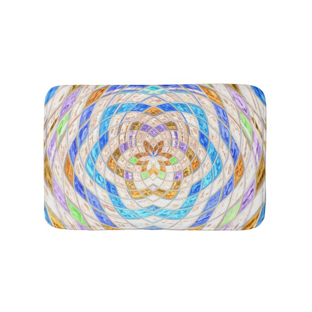 Tapis De Bain Motif mosaïque Abstrait (Devant)