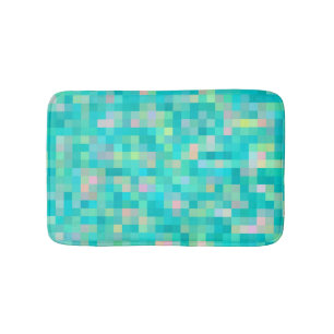 Tapis De Bain Motif multicolore en pixel art