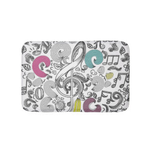 Tapis De Bain Motif musical