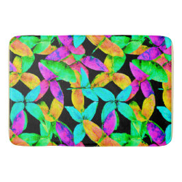 Tapis De Bain Motif Neonscape Leaf