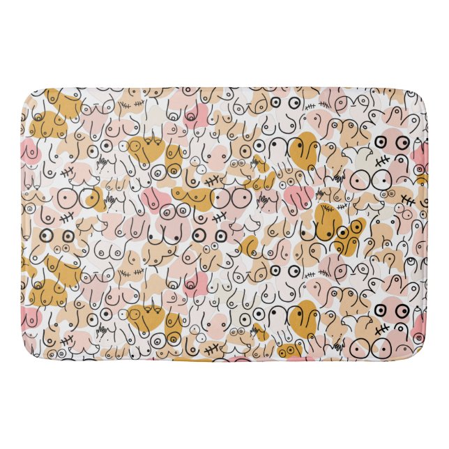 Tapis De Bain motif neutre pastel (Devant)