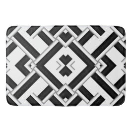 Tapis De Bain Motif noir et blanc