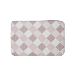 Tapis De Bain Motif Oblique de  géométrique beige et gris