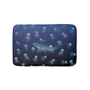 Tapis De Bain Motif Océan de méduse