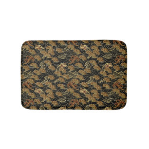 Tapis De Bain Motif oriental de dragon de mer
