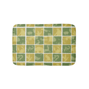 Tapis De Bain motif orienté de zoo
