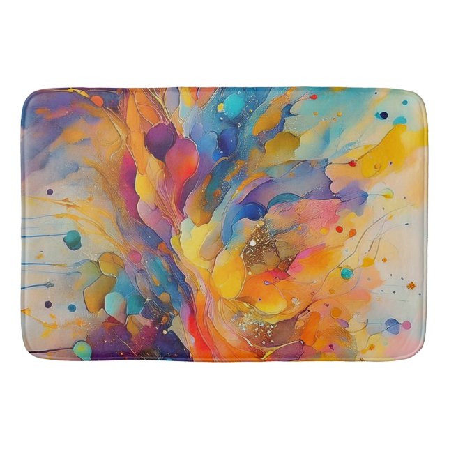 Tapis De Bain Motif Paint Splatter 2 (Devant)