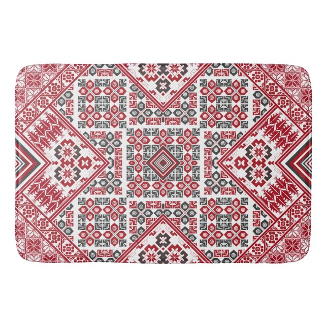 Tapis De Bain Motif palestinien de broderie 2 (Devant)
