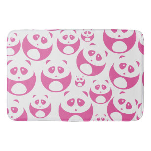 Tapis De Bain Motif Panda rose et blanc Kawaii Baby
