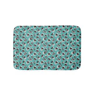 Tapis De Bain Motif Poster de animal vert