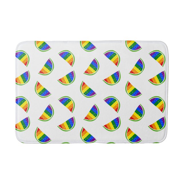 Tapis De Bain Motif Rainbow Watermelon (Devant)
