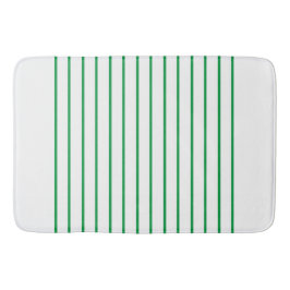 Tapis De Bain Motif rayures fines lignes décoratives vert Kelly