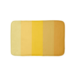 Tapis De Bain Motif rayures jaunes