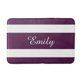 Tapis De Bain Motif rayures violettes modernes
