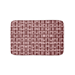 Tapis De Bain Motif rose bordeaux Abstrait simple