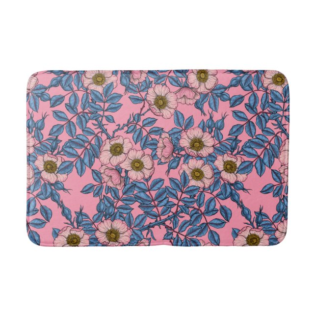 Tapis De Bain Motif rose de chien (Devant)
