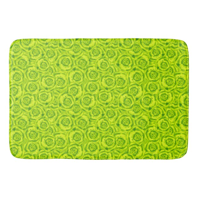 Tapis De Bain motif rose fleuri Abstrait (Devant)