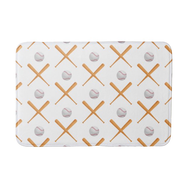 Tapis De Bain Motif sportif de baseball Batup (Devant)
