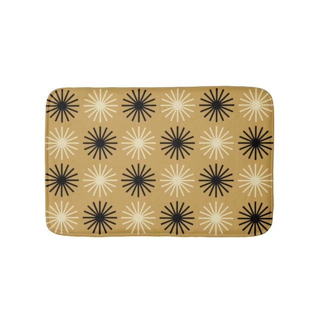 Tapis De Bain Motif Starburst moderne du milieu du siècle (Devant)