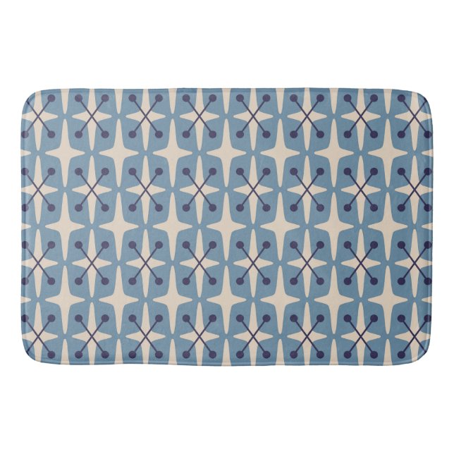 Tapis De Bain Motif Starburst moderne du milieu du siècle (Devant)