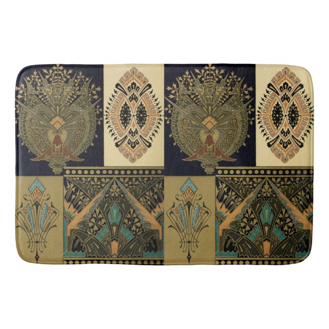 Tapis De Bain Motif textile Art nouveau Christopher (Devant)